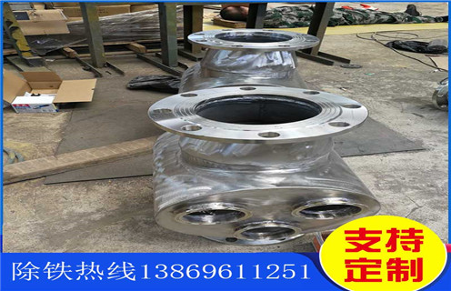 管道除鐵器，黑龍江不銹鋼管道除鐵器_黑龍江不銹鋼管道除鐵器廠家應(yīng)用安裝示意圖型12000高斯_可定制工作原理
